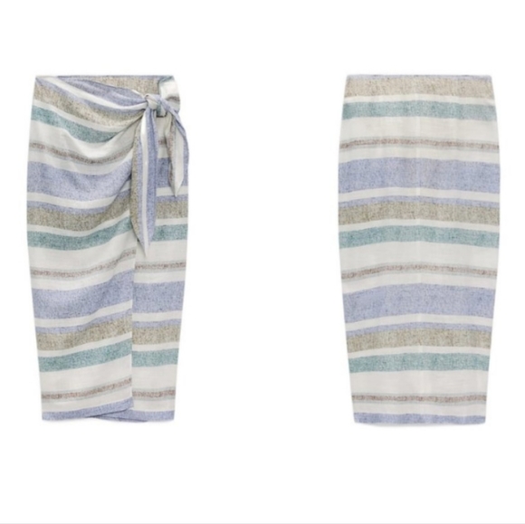 Zara Dresses & Skirts - 🆕️ Zara Muticolored Wrap Skirt
